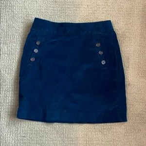 Navy corduroy Banana Republic pencil skirt